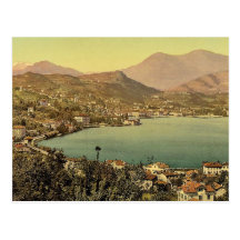 Lugano, from San Salvatore, Tessin, Switzerland vi Postcard