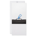 Luggage bag with identification tag rack cards