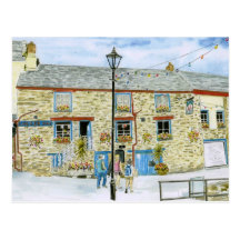 'Lugger Inn (Polruan)' Postcard