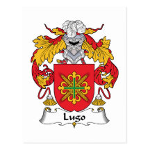 Lugo Family Crest Post Card