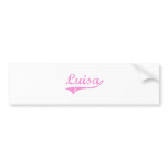 Luisa Classic Style Name Bumper Stickers