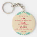 Luke 11:9 key chain