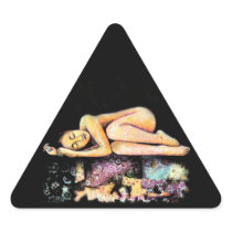 Lullaby, Black Background Sticker