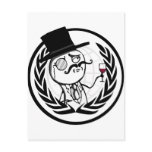 LulzSec Anonymous Logo postcards