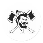Lumberjack  Logger Stickers