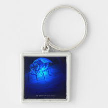Luminescent illustration of a tsetse fly keychain