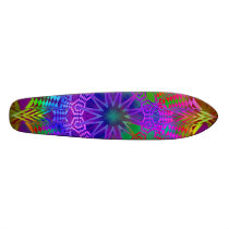 "Luminescent Lace" GeoFractal Skate Board Deck