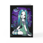 "Luna" Gothic Moon Lilly Fairy Art Card