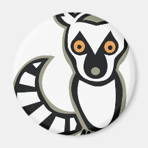 LUNA the LEMUR Fridge Magnets
