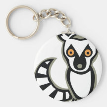 LUNA the LEMUR Key Chain