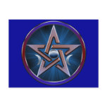 Lunar Goddess Pentagram Postcard