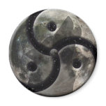 Lunar Lupine Triskele Magnet