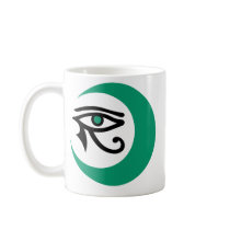 LunaSees Logo Mug (2 sided: jade/black, jade eye)