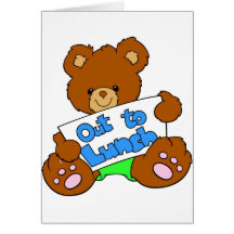 Lunch Break Teddy Bear Cards