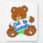 Lunch Break Teddy Bear Mousepad