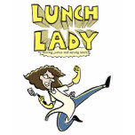 Lunch Lady fitted Women's t-shirts