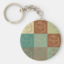 Lunchbox Pop Art Keychain