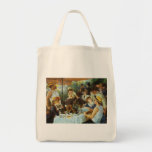 Luncheon of the Boating Party by Pierre Renoir Canvas Bags