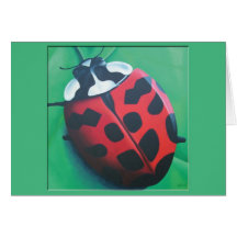 Lunching Lady . . . Bug Card (Customisable)