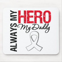 Lung Cancer - Always My Hero My Daddy Mouse Pads