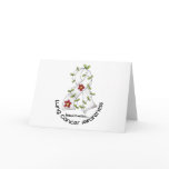 Lung Cancer Awareness FLOWER RIBBON 1 cards