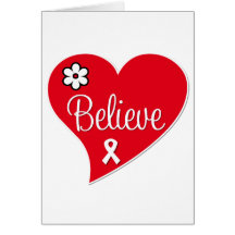 Lung Cancer Believe Heart Card