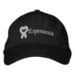 Lung Cancer Esperanza embroidered hats