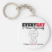 Lung Cancer Every Day I Miss My Daddy Key Chains