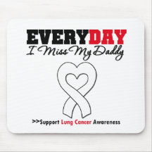 Lung Cancer Every Day I Miss My Daddy Mouse Mats