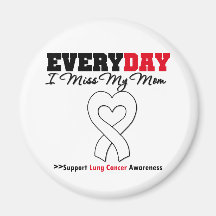 Lung Cancer Every Day I Miss My Mum Fridge Magnets