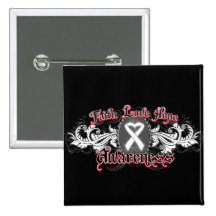 Lung Cancer Faith Love Hope Deco Heart Button