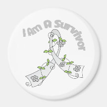 Lung Cancer I Am A Survivor Fridge Magnet