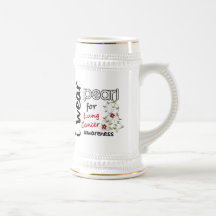 Lung Cancer I WEAR PEARL FOR AWARENESS 43 Coffee Mug