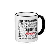 Lung Cancer I Wear Pearl Ribbon TRIBUTE Coffee Mugs