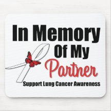 Lung Cancer In Memory of My Partner Mouse Mats