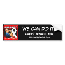 Lung Cancer Mission We Can Do It Bumper Sticker