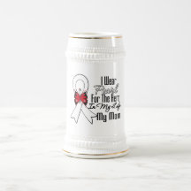 Lung Cancer Ribbon Hero My Mum Mug