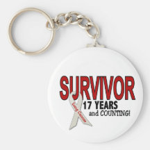 Lung Cancer Survivor 17 Years Key Chain