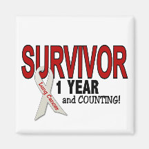 Lung Cancer Survivor 1 Year Magnet