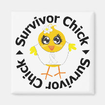 Lung Cancer Survivor Chick Magnets
