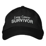 Lung Cancer Survivor embroidered hats