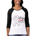 Lung Cancer Survivor Flower Ribbon t-shirts