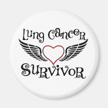 Lung Cancer Survivor Refrigerator Magnet