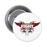 Lung Disease Fight Like a Girl Wings.png Pinback Buttons