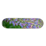 Lupine Blue Flower Skateboard Deck