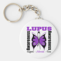 Lupus Awareness Butterfly Key Chains
