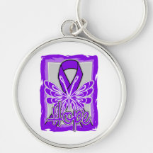Lupus Awareness Hope Butterfly Key Chain