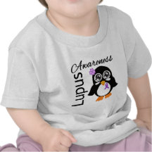 Lupus Awareness Penguin Tshirt
