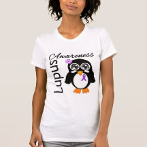 Lupus Awareness Penguin Tshirts
