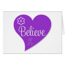 Lupus Believe Heart Greeting Card